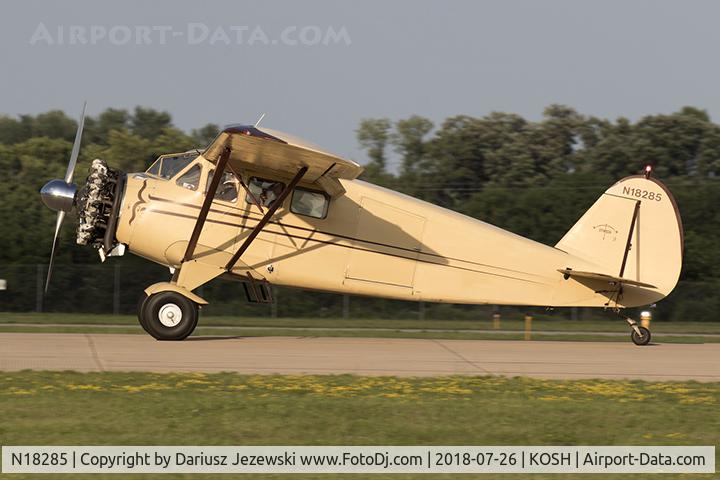 N18285, 1933 Stinson JR. SR C/N 8776, Stinson JR. SR  C/N 8776, N18285
