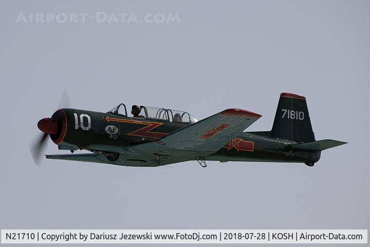 N21710, 1969 Nanchang CJ-6A C/N 2532059, Nanchang CJ-6A  C/N 2532059, N21710