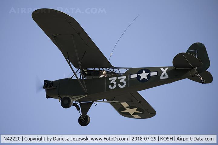 N42220, 1945 Piper J3C-65 Cub Cub C/N 14470, Piper J3C-65 Cub  C/N 14470, N42220