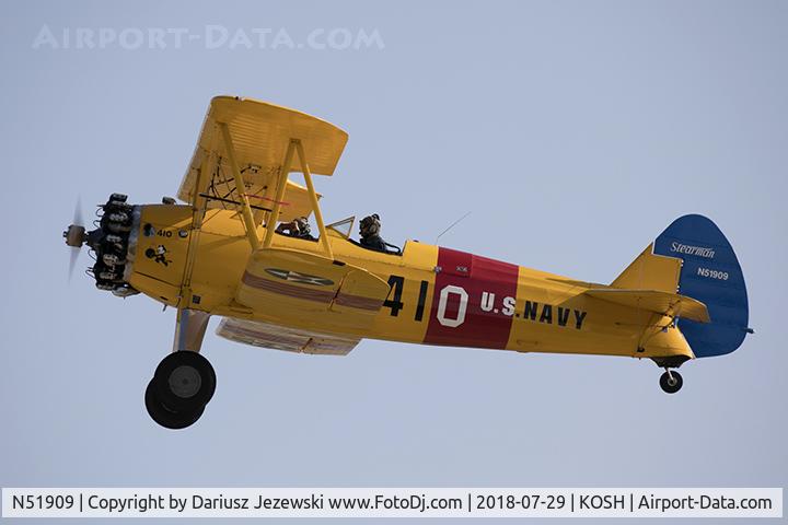 N51909, 1945 Boeing A75N1(PT17) C/N 75-2526, Boeing A75N1(PT17) Stearman  C/N 75-2526, N51909