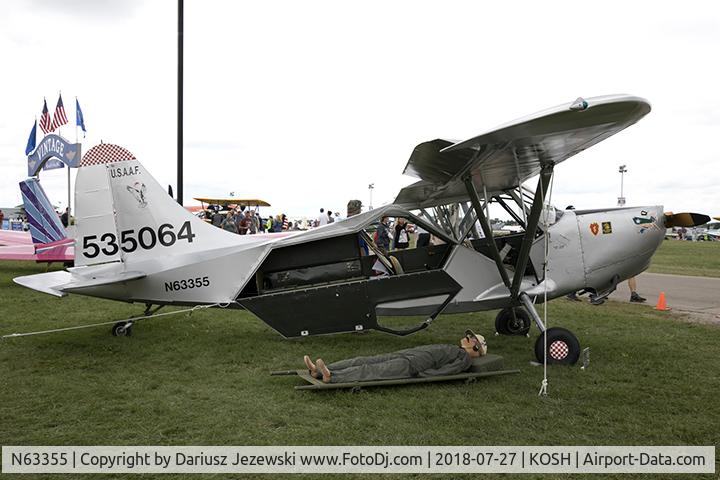 N63355, 1945 Stinson L-5G Sentinel C/N 4646, Stinson L-5G Sentinel  C/N 4646, N63355