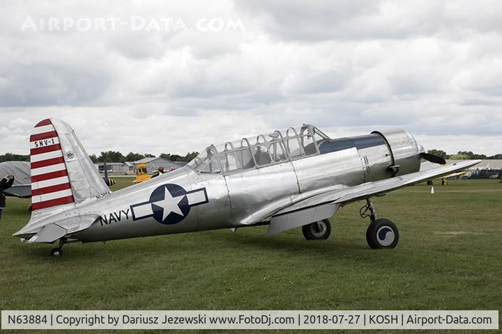 N63884, 1941 Consolidated Vultee BT-13A C/N 1833, Consolidated Vultee BT-13A Valiant  C/N 1833, N63884