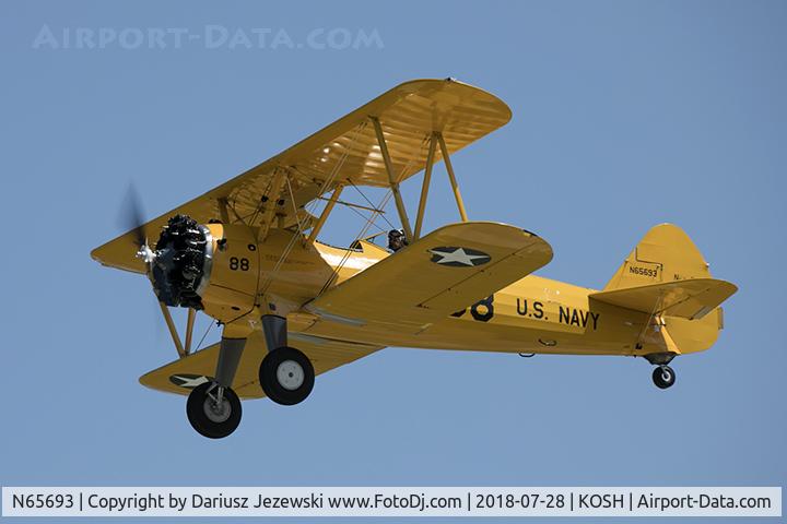 N65693, 1942 Boeing B75N1 C/N 75-6966, Boeing B75N1 Stearman  C/N 75-6966, N65693