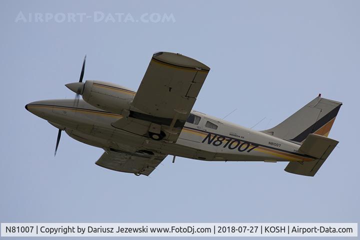 N81007, 1979 Piper PA-34-200T C/N 34-8070002, Piper PA-34-200T Seneca II  C/N 34-8070002, N81007