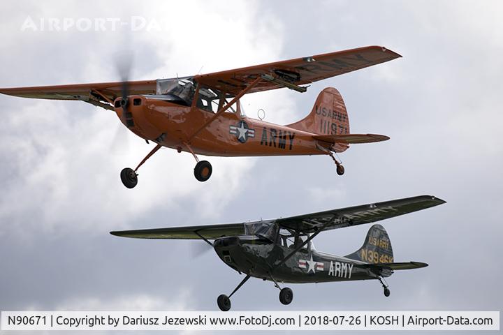 N90671, 1951 Cessna O-1A Bird Dog C/N 22285, Cessna 305A L-19A Bird Dog  C/N 22285, N90671
