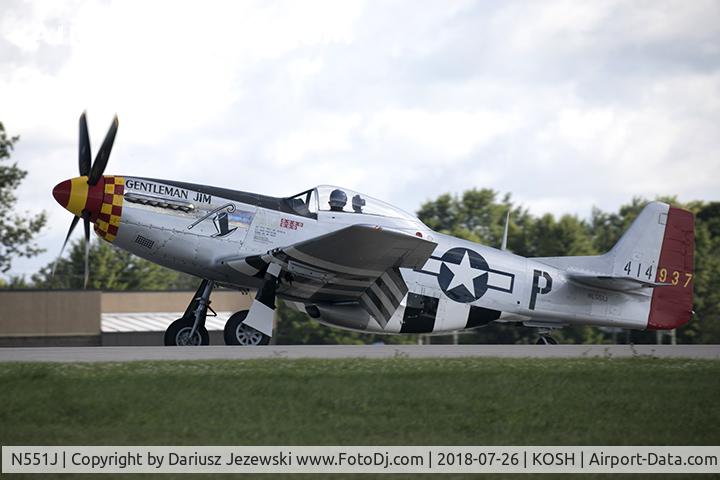 N551J, 1957 North American P-51D Mustang C/N 44-74230, North American P-51D Mustang 