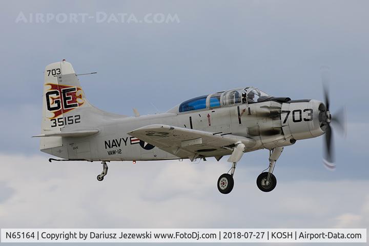 N65164, 1955 Douglas EA-1E Skyraider AD-5W C/N 55-471DH, Douglas EA-1E Skyraider  C/N 55-471DH, N65164