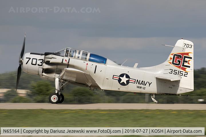 N65164, 1955 Douglas EA-1E Skyraider AD-5W C/N 55-471DH, Douglas EA-1E Skyraider  C/N 55-471DH, N65164