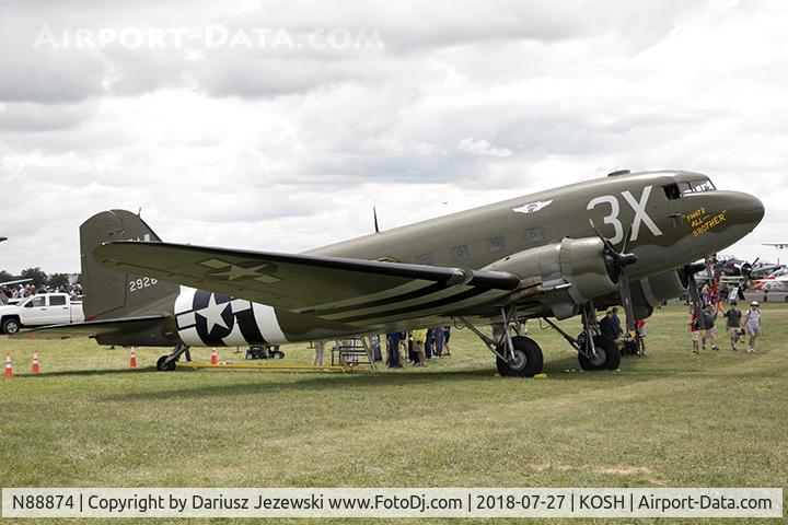 N88874, 1944 Douglas DC3C (C-47A) C/N 12693, Douglas DC3C  C/N 12693, N88874