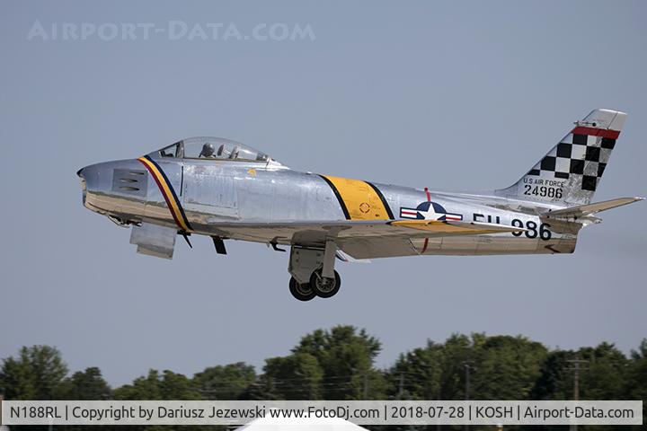 N188RL, 1952 North American F-86F Sabre C/N 191-682, North American F-86F (CWF86-F-30-NA) Sabre 