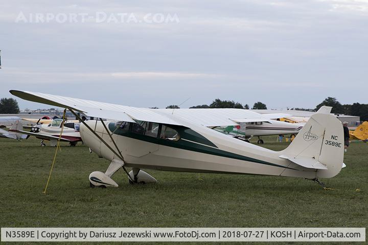 N3589E, 1947 Aeronca 11AC Chief C/N 11AC-1815, Aeronca 11AC Chief  C/N 11AC-1815, NC3589E