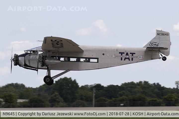 N9645, 1928 Ford 5-AT-B Tri-Motor C/N 8, Ford 5-AT-B Trimotor  C/N 8, N9645