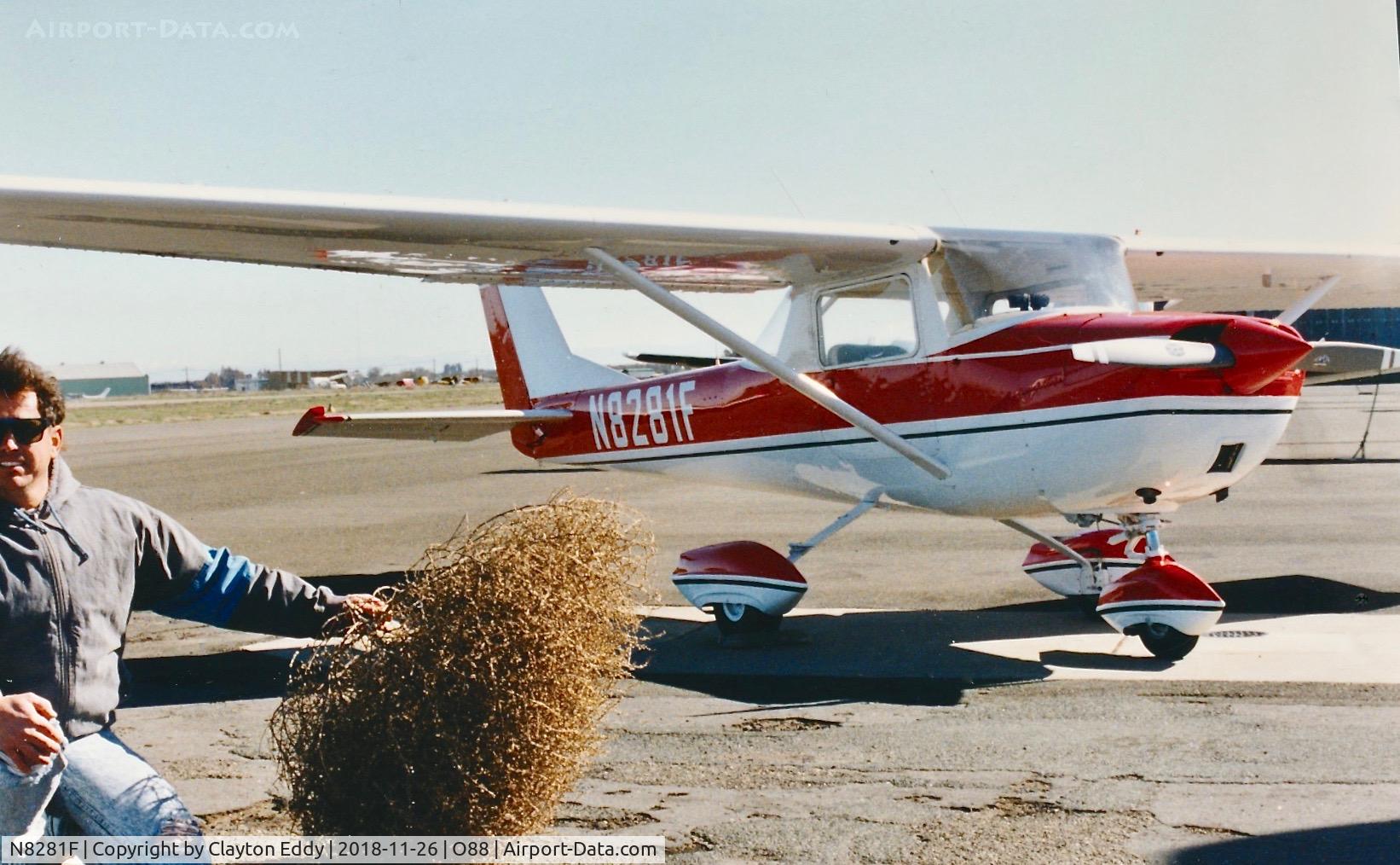 N8281F, 1966 Cessna 150F C/N 15064381, Old Rio Vista Airport California 19??