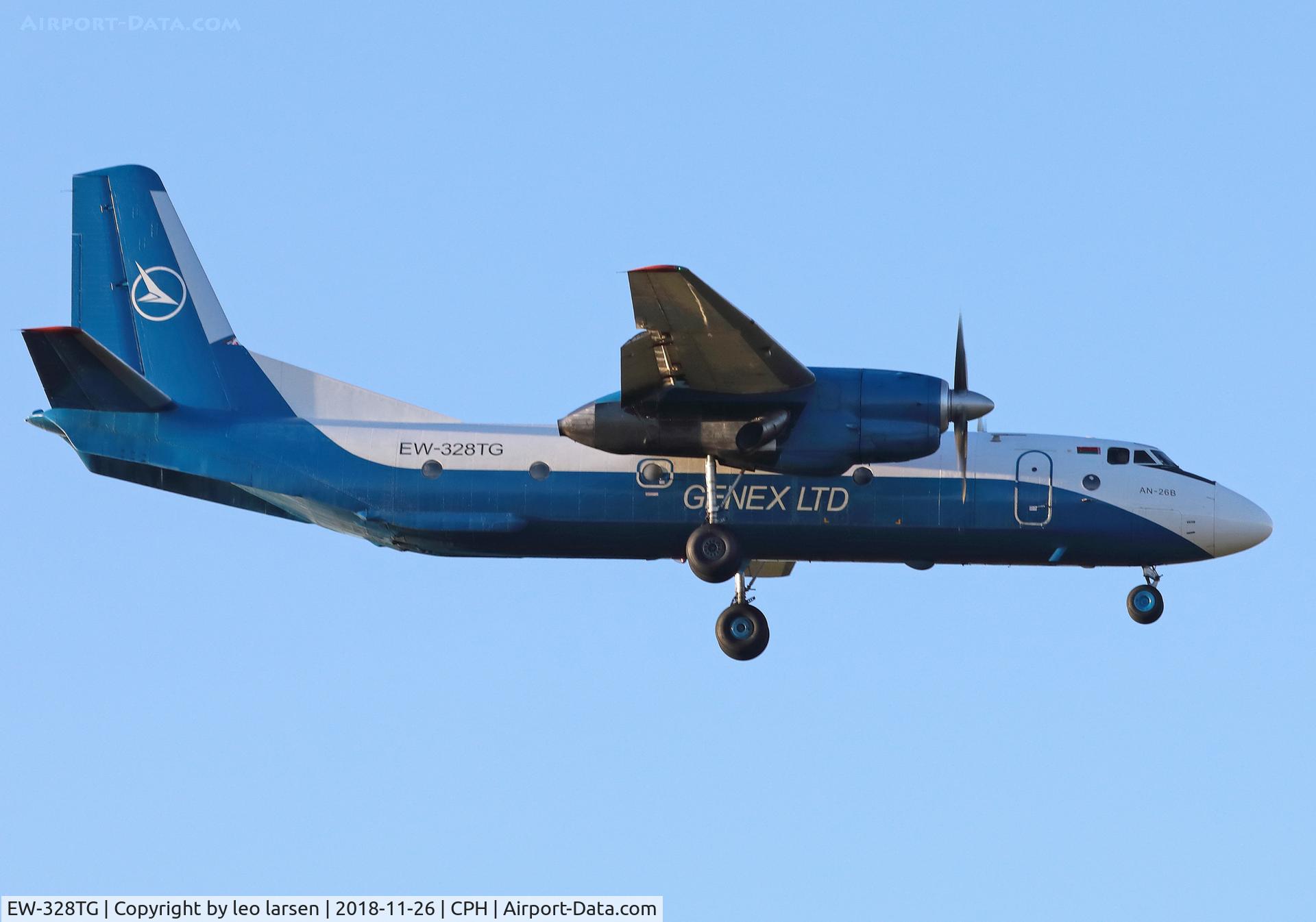 EW-328TG, 1983 Antonov An-26B-100 C/N 12806, Copenhagen 26.11.1918