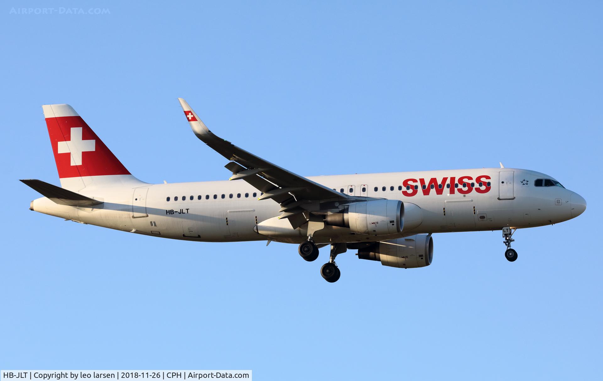 HB-JLT, 2013 Airbus A320-214 C/N 5518, Copenhagen 26.11.2018
