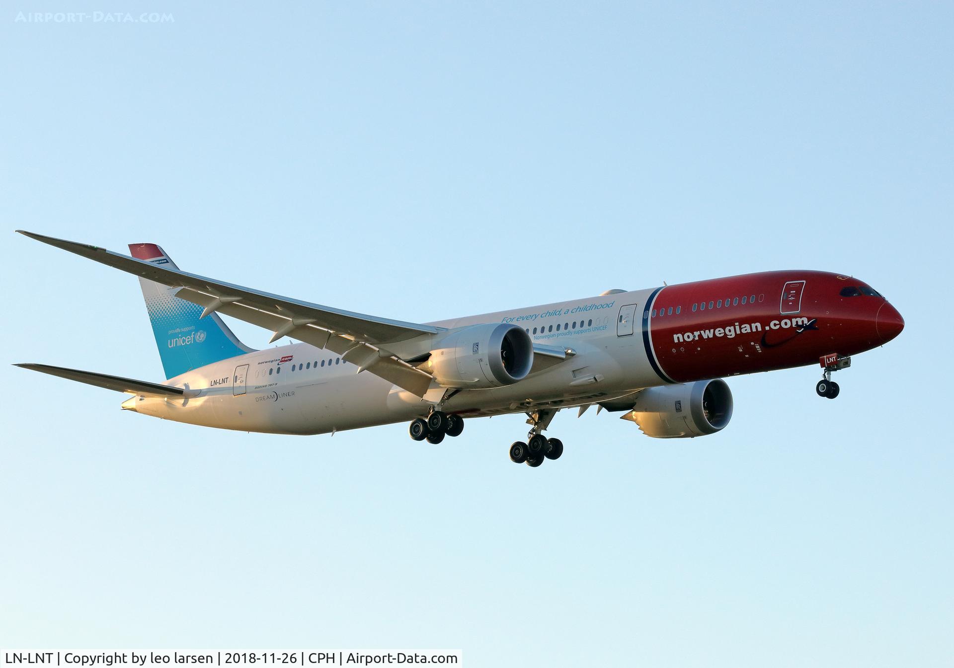 LN-LNT, 2017 Boeing 787-916 Dreamliner C/N 38774, Copenhagen 26.11.2018