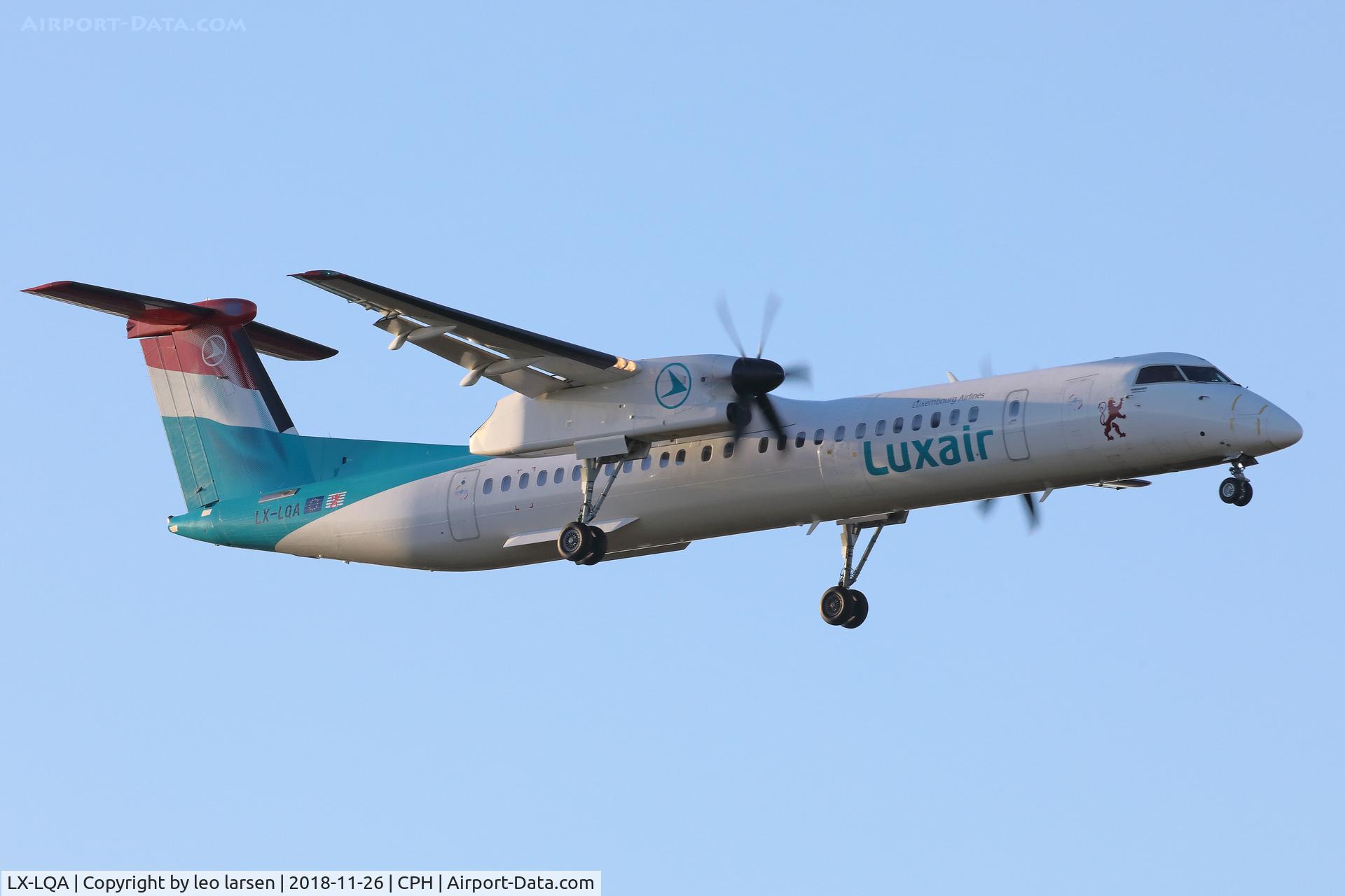 LX-LQA, 2014 De Havilland Canada DHC-8-402 Dash 8 C/N 4468, Copenhagen 26.11.2018