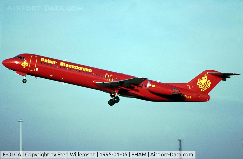 F-OLGA, 1990 Fokker 100 (F-28-0100) C/N 11290, PALAIR