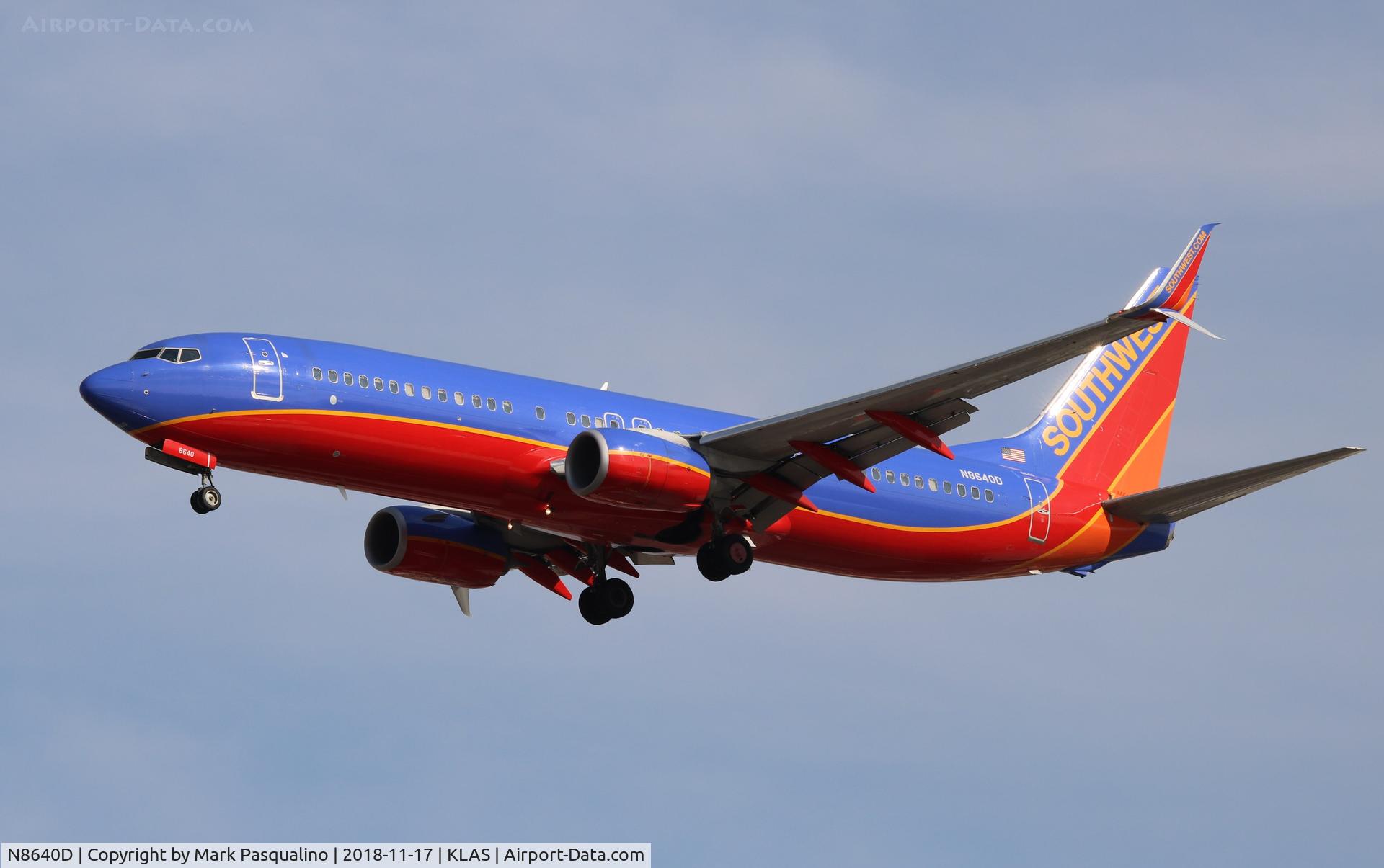 N8640D, 2014 Boeing 737-8H4 C/N 60084, Boeing 737-8H4
