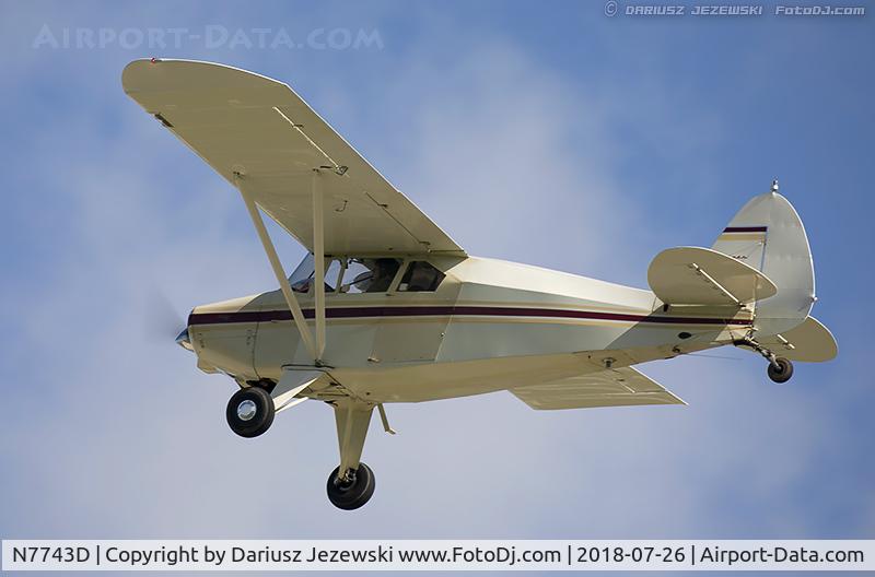 N7743D, 1957 Piper PA-22-150 Tri-Pacer C/N 22-5422, Piper PA-22-150 Tri-Pacer  C/N 22-5422, N7743D