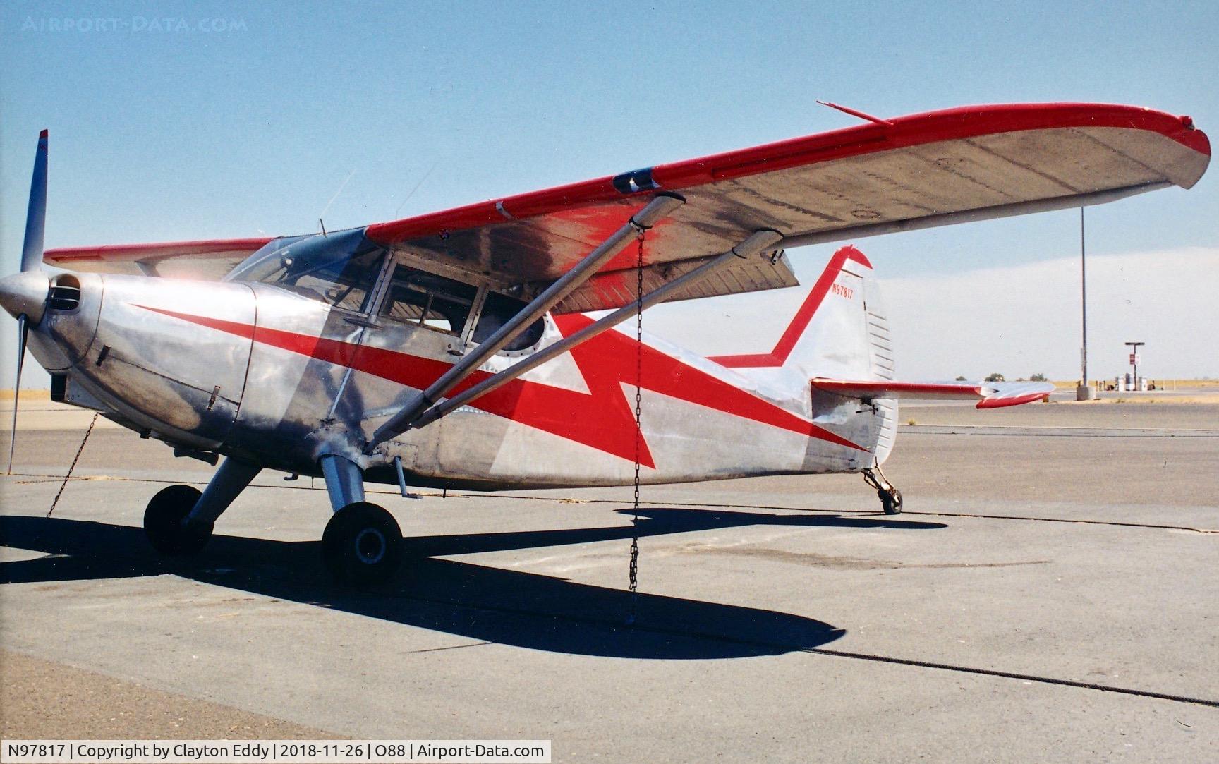 N97817, 1946 Stinson 108-1 Voyager C/N 108-817, Rio Vista Airport California 19??