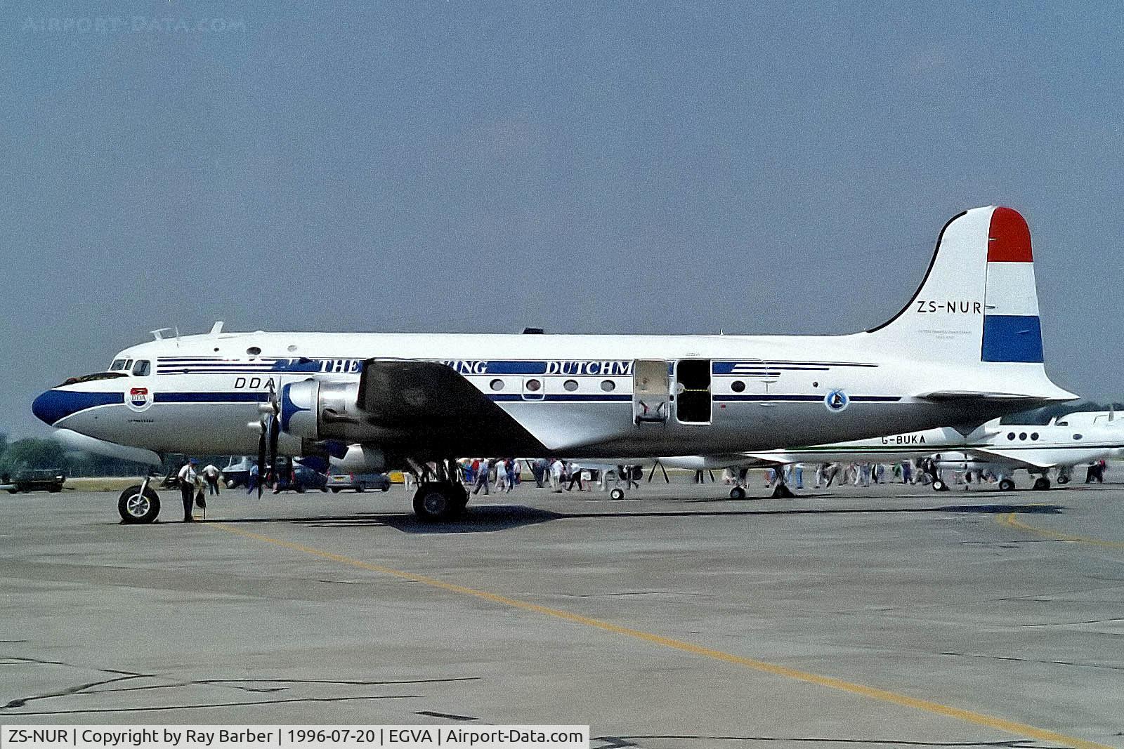 ZS-NUR, 1946 Douglas DC-4-1009 Skymaster C/N 42934, ZS-NUR   Douglas DC-4-1009 [42394] (Aero Air) RAF Fairford~G 20/07/1996