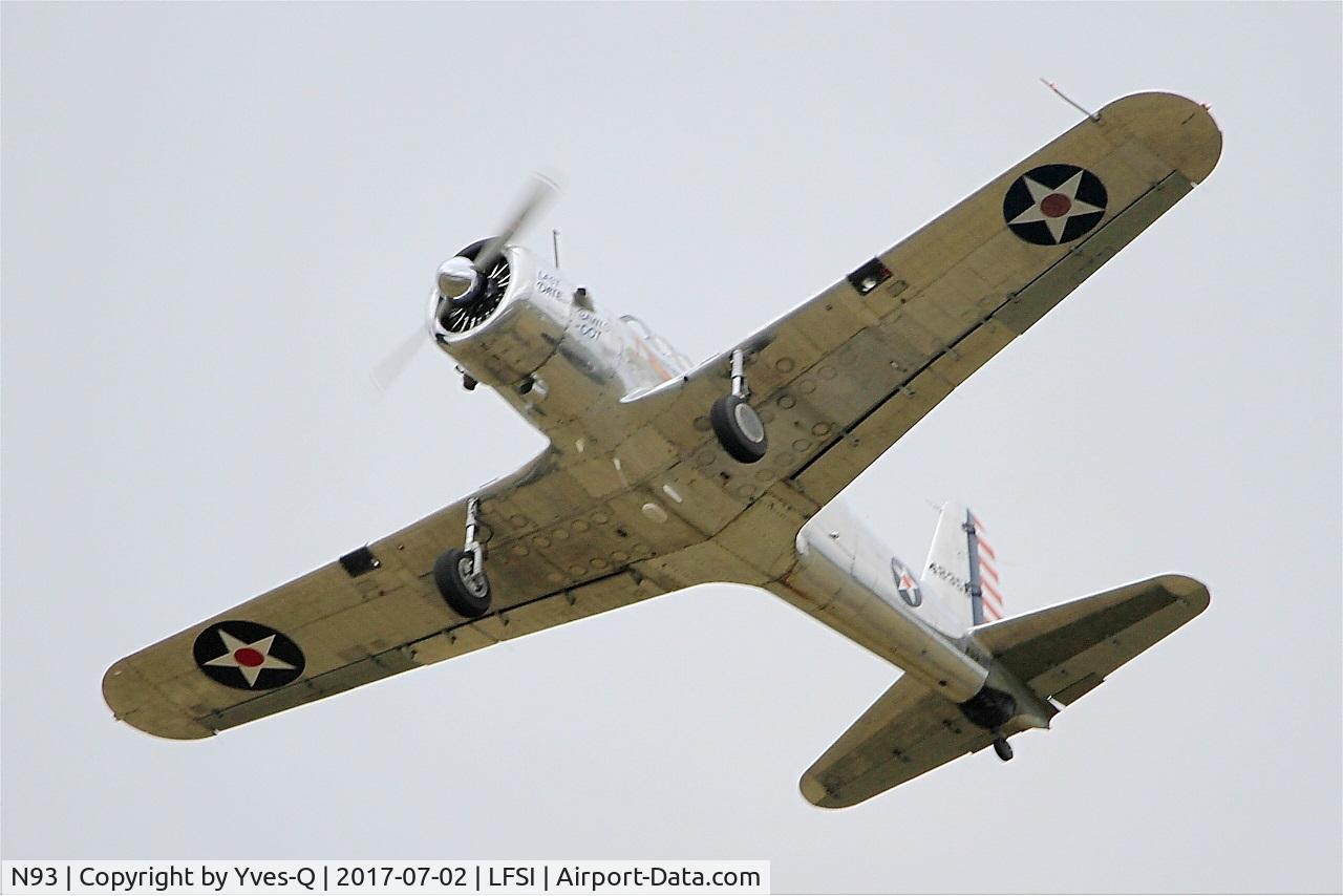 N93, 1943 Convair BT-13A Valiant C/N 9102, Convair BT-13A, On display, St Dizier-Robinson Air Base 113 (LFSI) Open day 2017