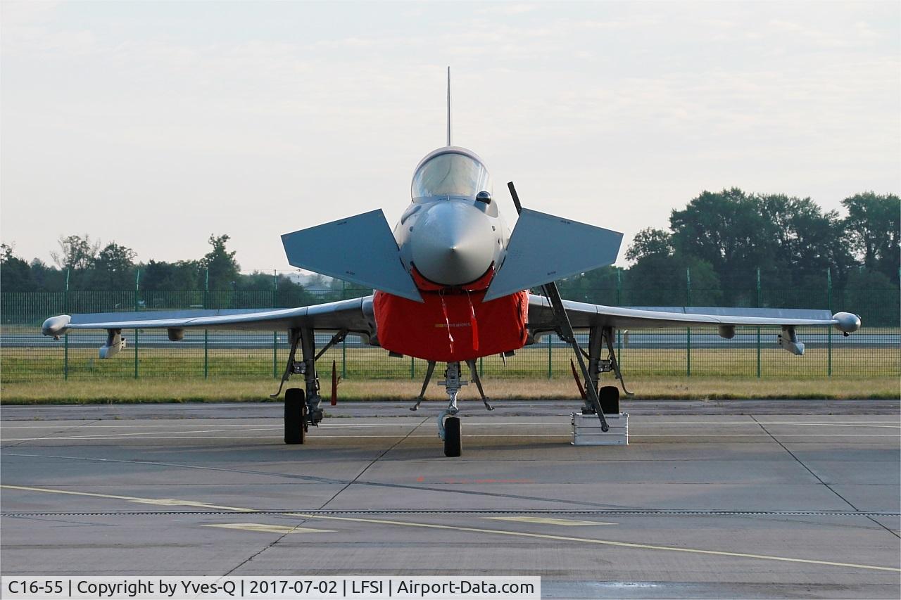 C16-55, Eurofighter EF-2000 Typhoon S C/N SS037, Eurofighter EF-2000 Typhoon S, Flight line, St Dizier-Robinson Air Base 113 (LFSI) Open day 2017