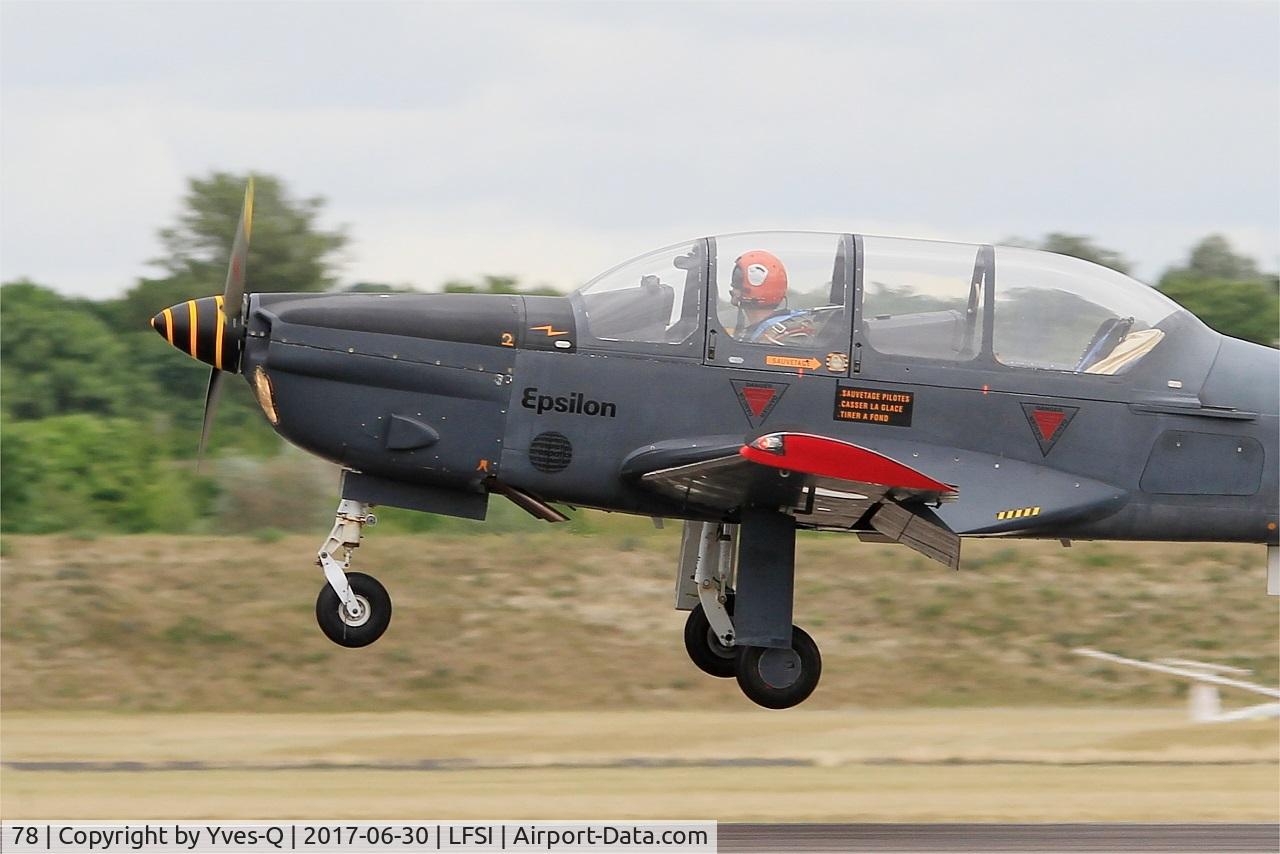 78, Socata TB-30 Epsilon C/N 78, Socata TB-30 Epsilon, Landing rwy 29, St Dizier-Robinson Air Base 113 (LFSI) Open day 2017
