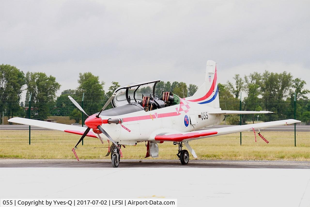 055, Pilatus PC-9M C/N 618, Pilatus PC-9M, Croatian Air Force aerobatic team, Flight line, St Dizier-Robinson Air Base 113 (LFSI) Open day 2017