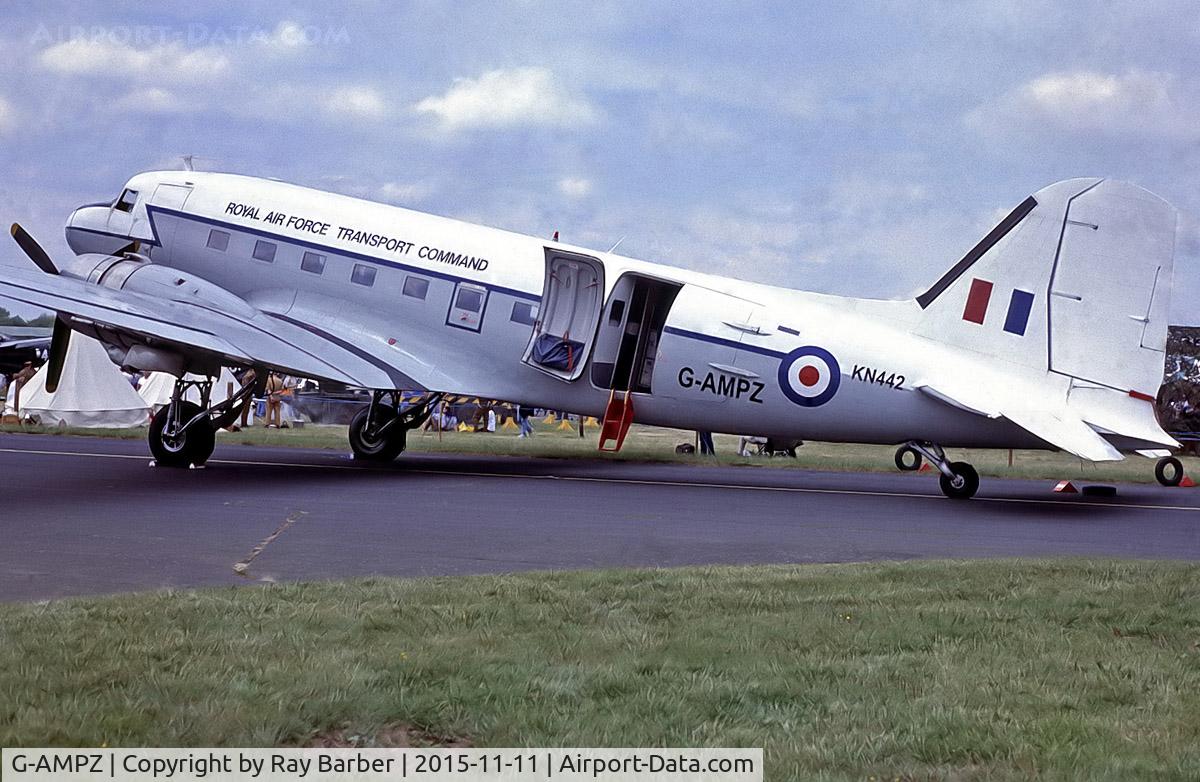 G-AMPZ, 1944 Douglas C-47B Dakota 4 (DC-3) C/N 16124/32872, G-AMPZ   (KN442) Douglas DC-3C-47B-30-DK [16124/32872] (Ex Royal Air Force / Air Atlantique) (Place & Date unknown) @ 1999
