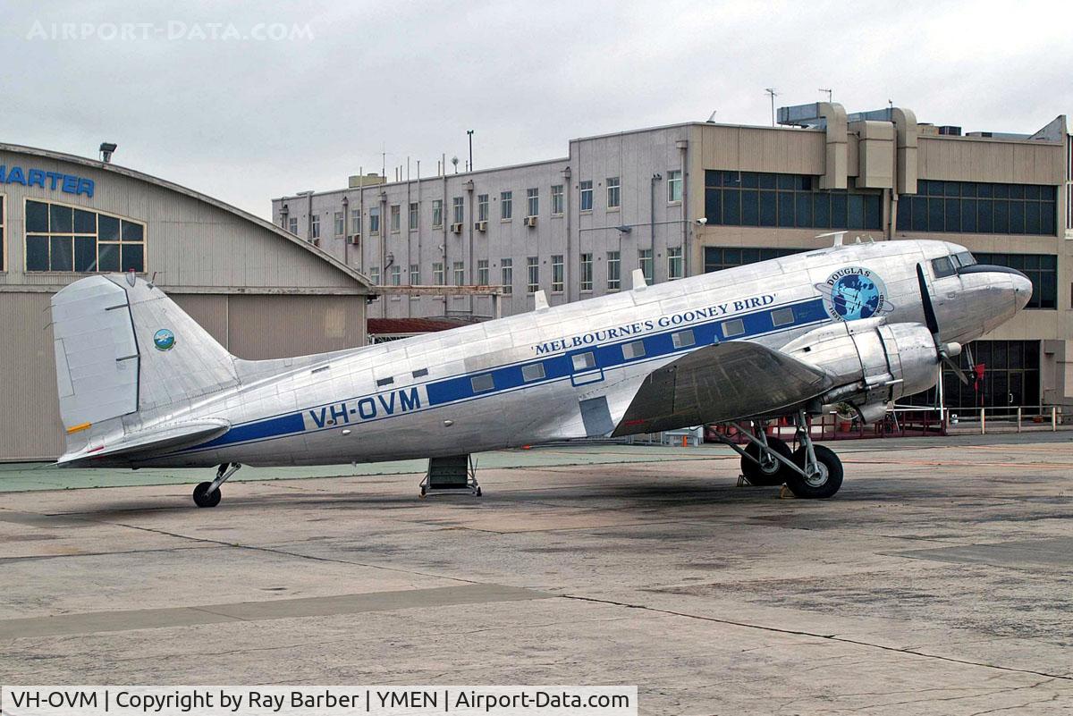 VH-OVM, 1943 Douglas DC3C-R-1830 C/N 16354/33102, VH-OVM   Douglas DC-3C-47B-30-DK [16354/33102] (Shortstop Jet Charter) Melbourne-Essendon~VH 20/03/2007