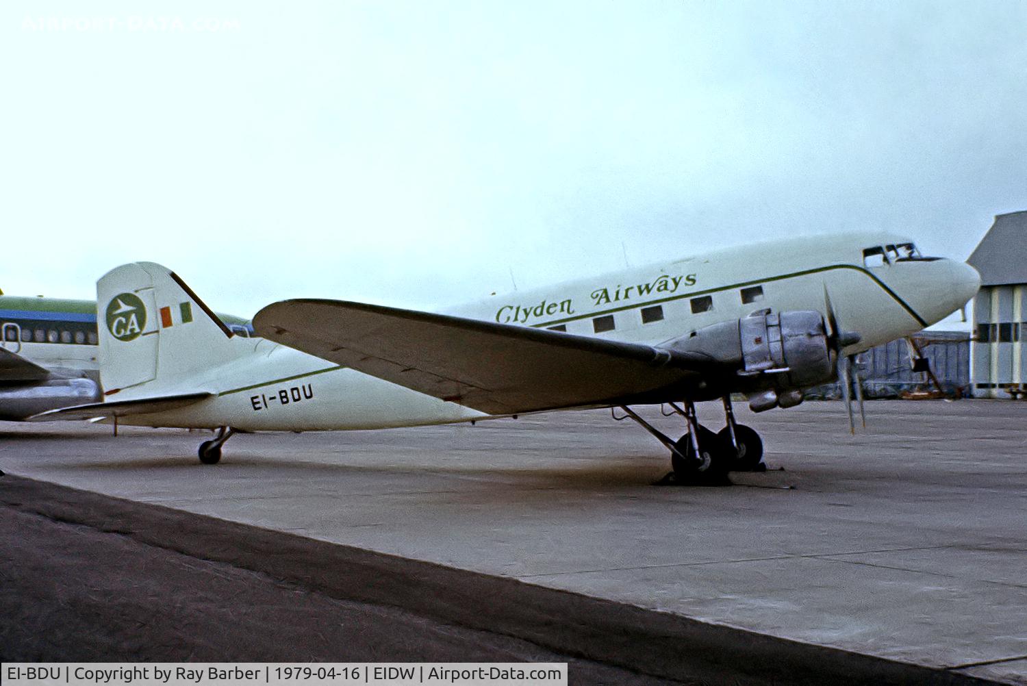 EI-BDU, 1942 Douglas C-47 Dakota 4 C/N 9043, EI-BDU   Douglas DC-3C-47-DL [9043] (Clyden Airways) Dublin~EI 16/04/1979