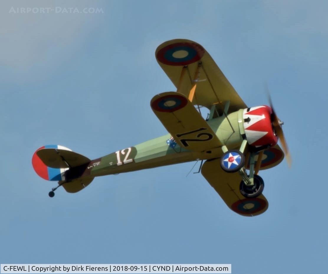 C-FEWL, 1995 Nieuport 28 C.1 Replica C/N 1918, Flight demonstration.