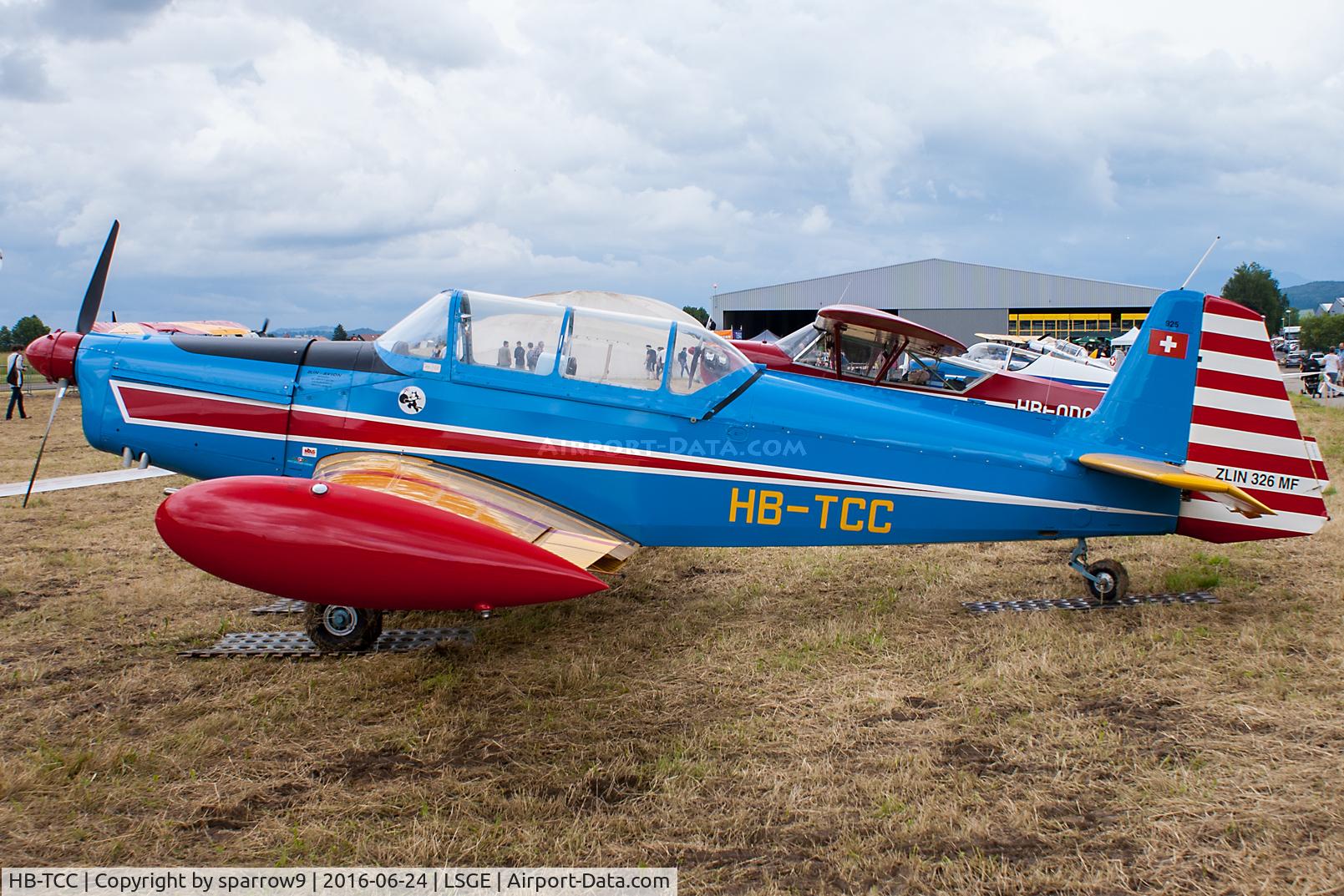 HB-TCC, 1967 Zlin Z-326 Trener Master C/N 925, RIO 2016 Ecuvillens