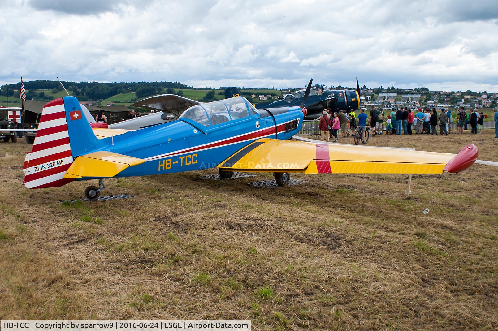 HB-TCC, 1967 Zlin Z-326 Trener Master C/N 925, RIO 2016 Ecuvillens