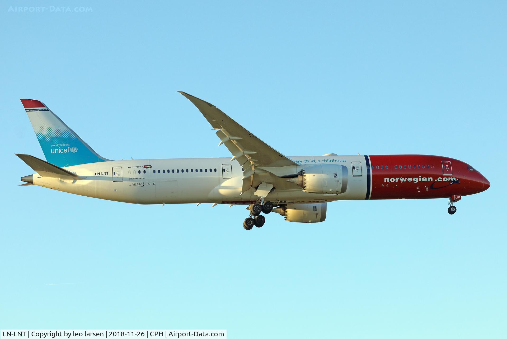 LN-LNT, 2017 Boeing 787-916 Dreamliner C/N 38774, Copenhagen 26.11.2018