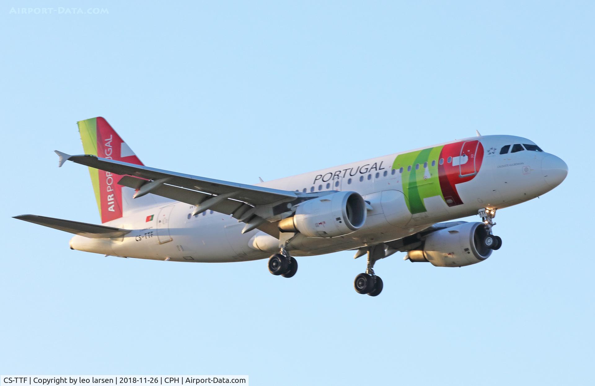 CS-TTF, 1998 Airbus A319-111 C/N 837, Copenhagen 26.11.2018