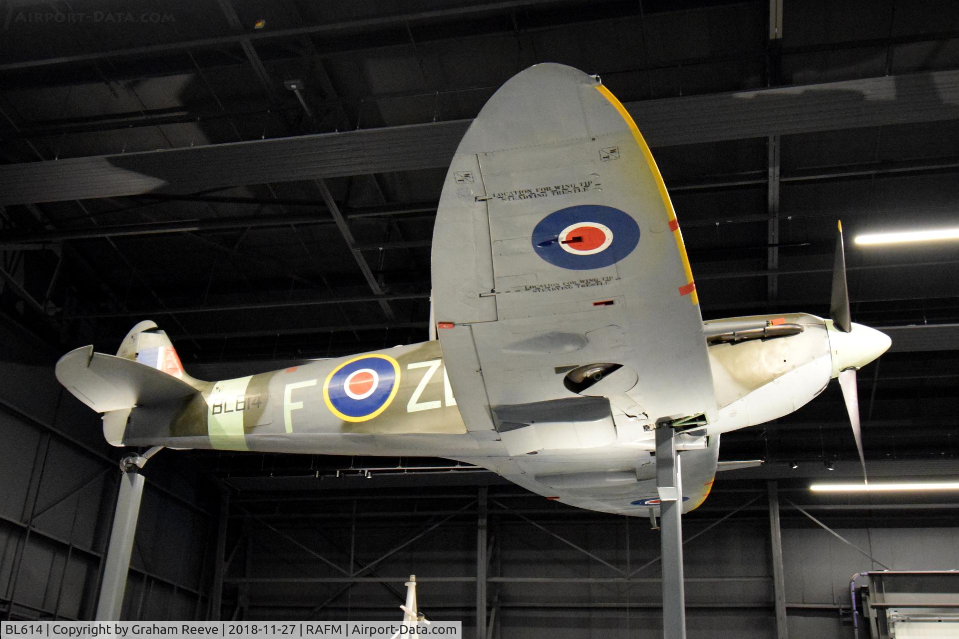 BL614, 1941 Supermarine 349 Spitfire F.Vb C/N CBAF.1646, On display at the RAF Museum, Hendon.