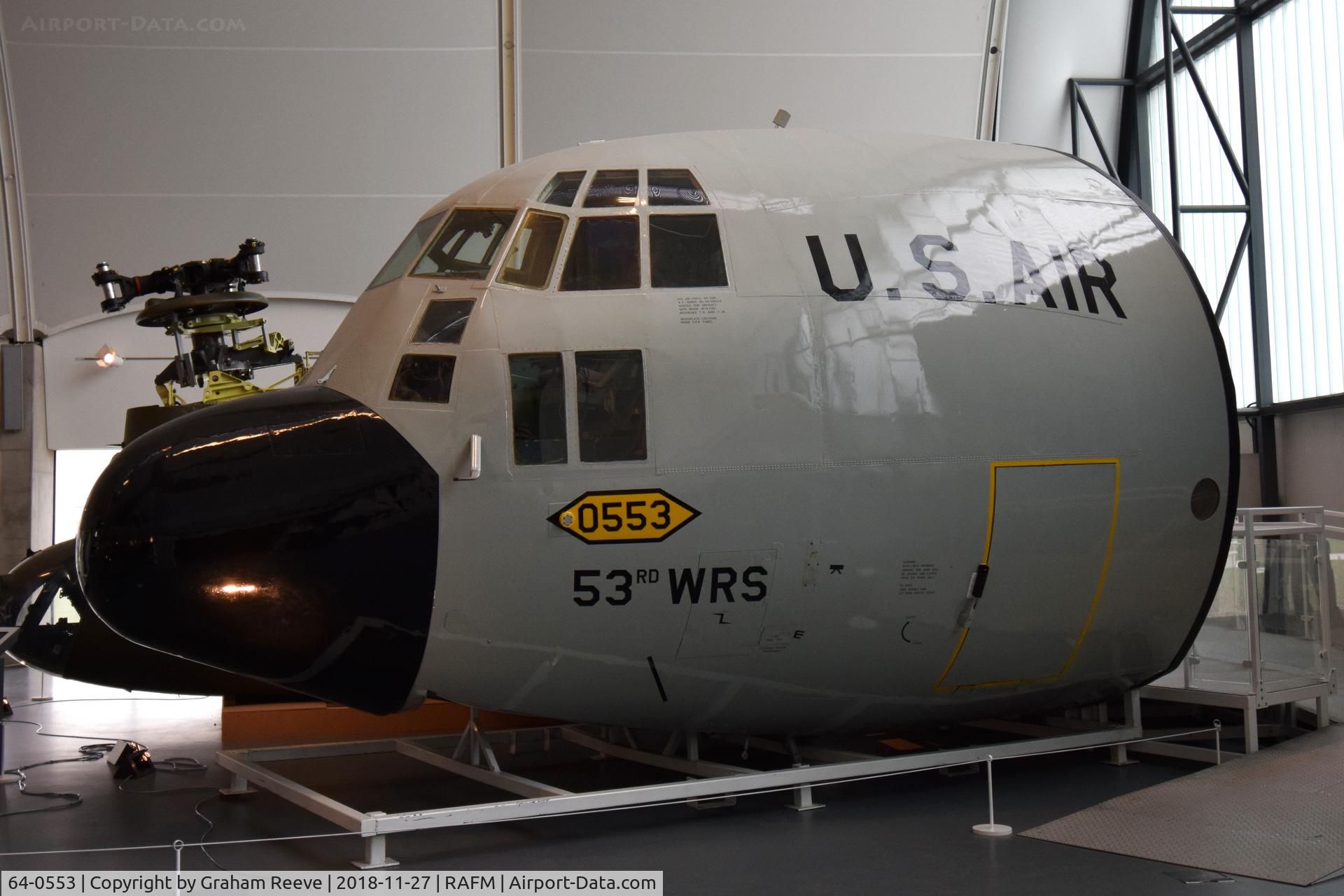 64-0553, 1964 Lockheed WC-130E Hercules C/N 382-4048, On display at the RAF Museum, Hendon.