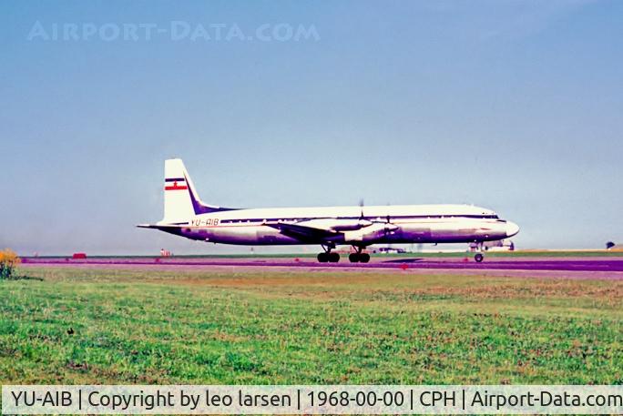 YU-AIB, 1967 Ilyushin Il-18D C/N 187009803, Copenhagen 1968