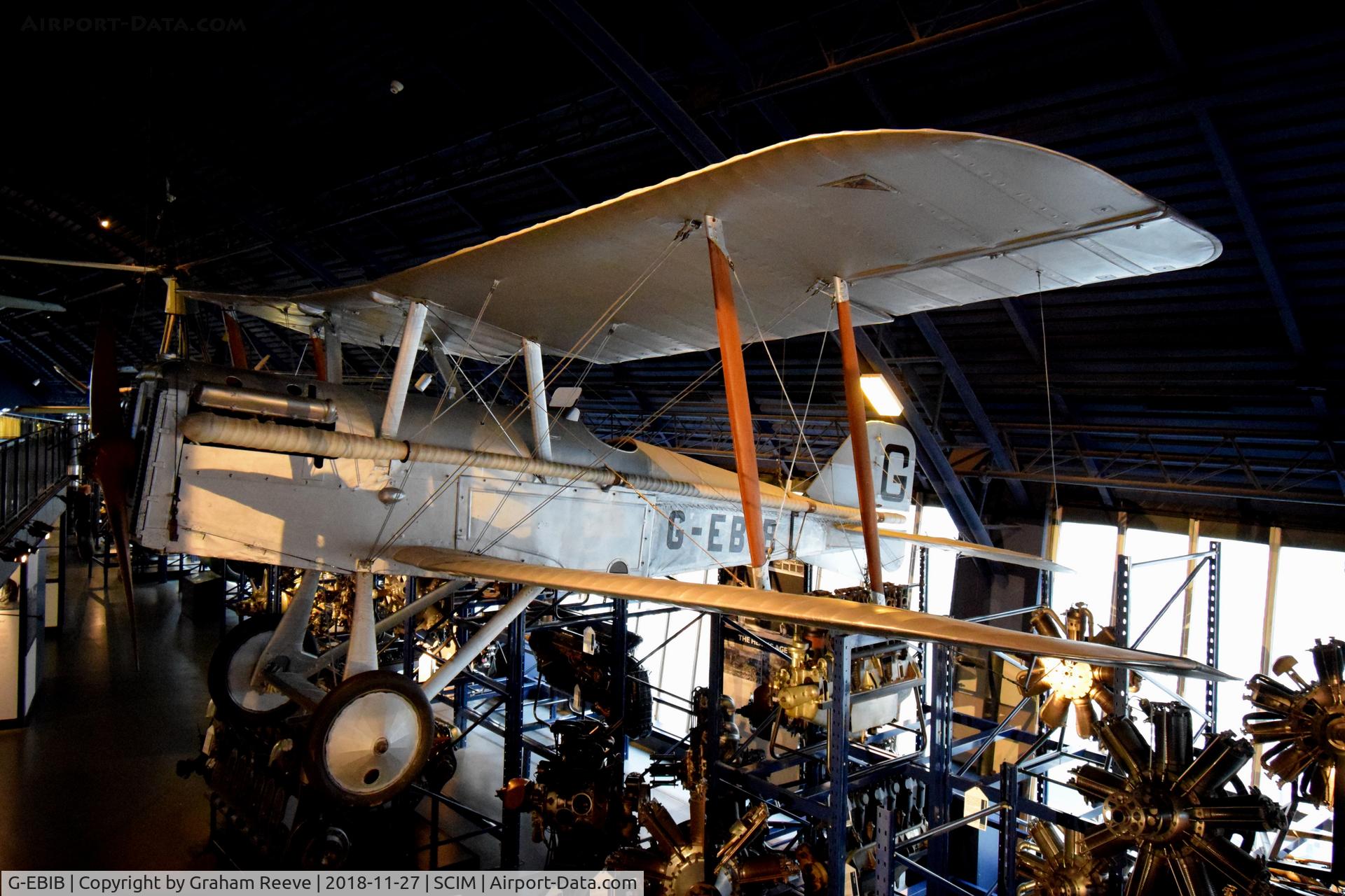 G-EBIB, Royal Aircraft Factory SE-5A C/N 688/2404, On display at the Science Museum, London.