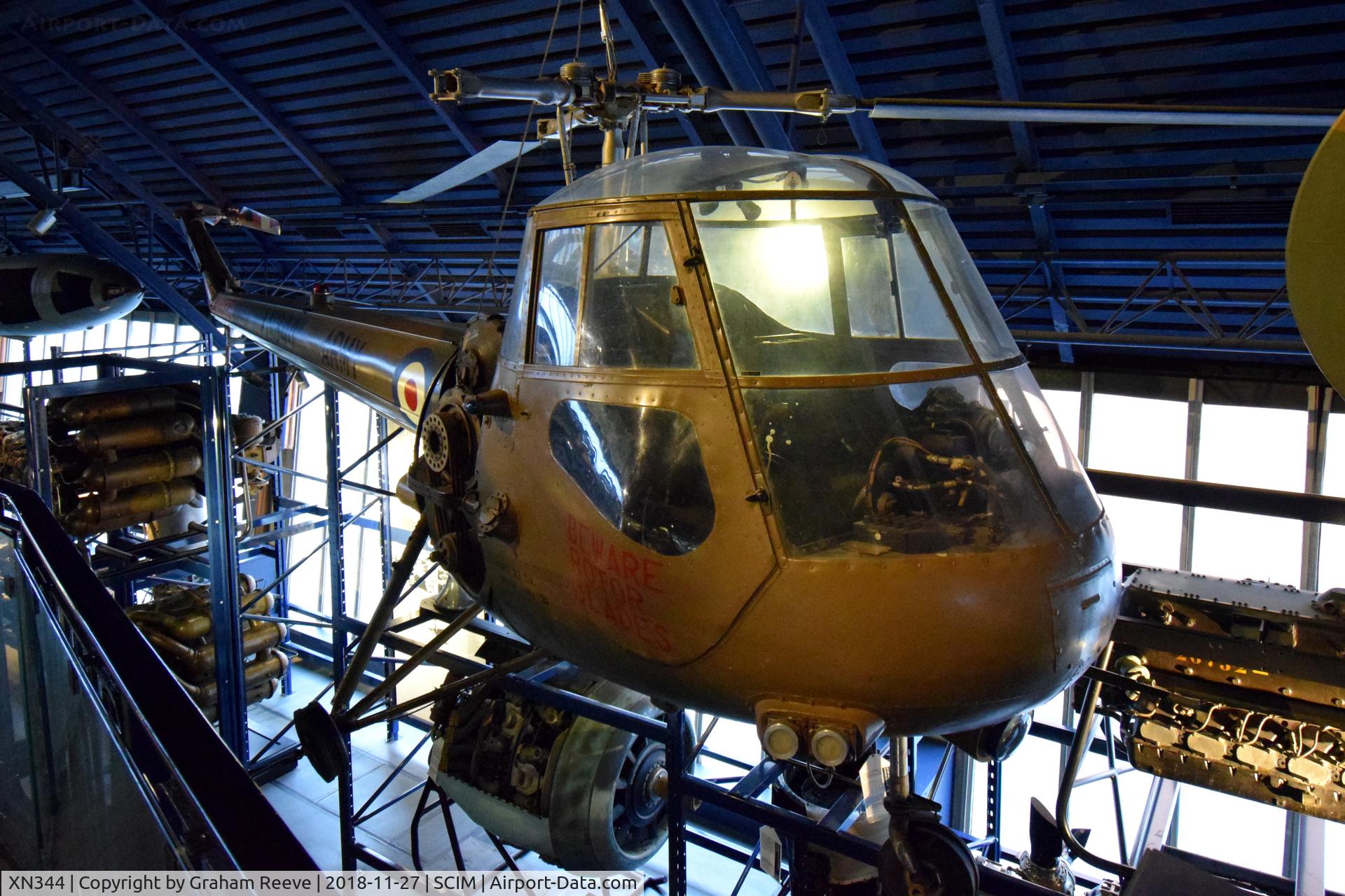 XN344, 1960 Saunders-Roe Skeeter AOP.12 C/N S2/7150, On display at the Science Museum, London.