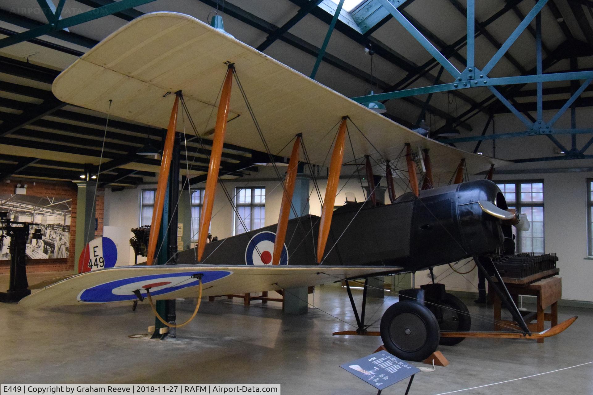 E449, 1966 Avro 504K C/N 927, On display at the RAF Museum, Hendon.