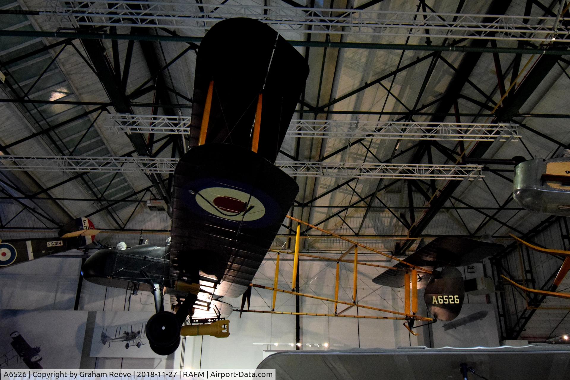 A6526, Royal Aircraft Factory Fe-2b C/N 84/A/450, On display at the RAF Museum, Hendon.