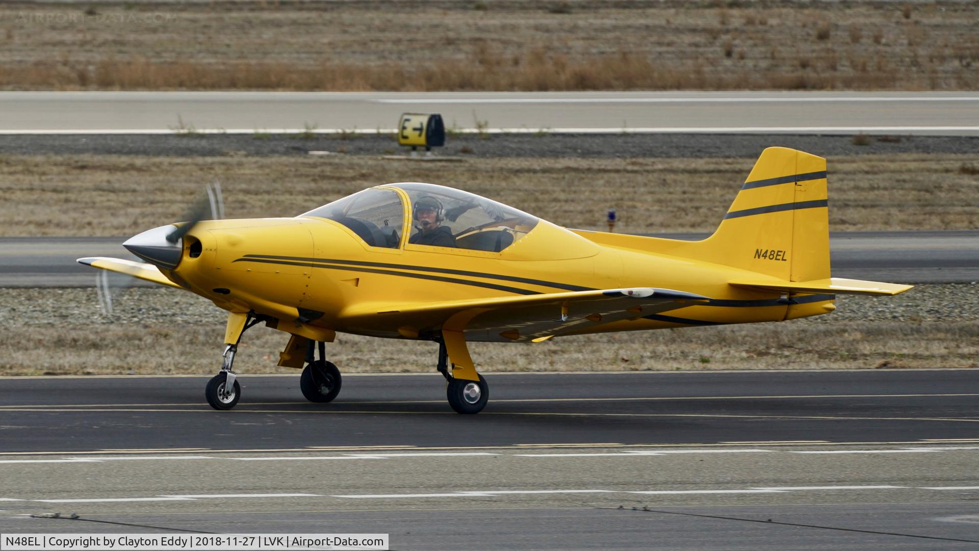 N48EL, 2004 Sequoia F-8L Falco C/N 1363, Livermore Airport California 2018.