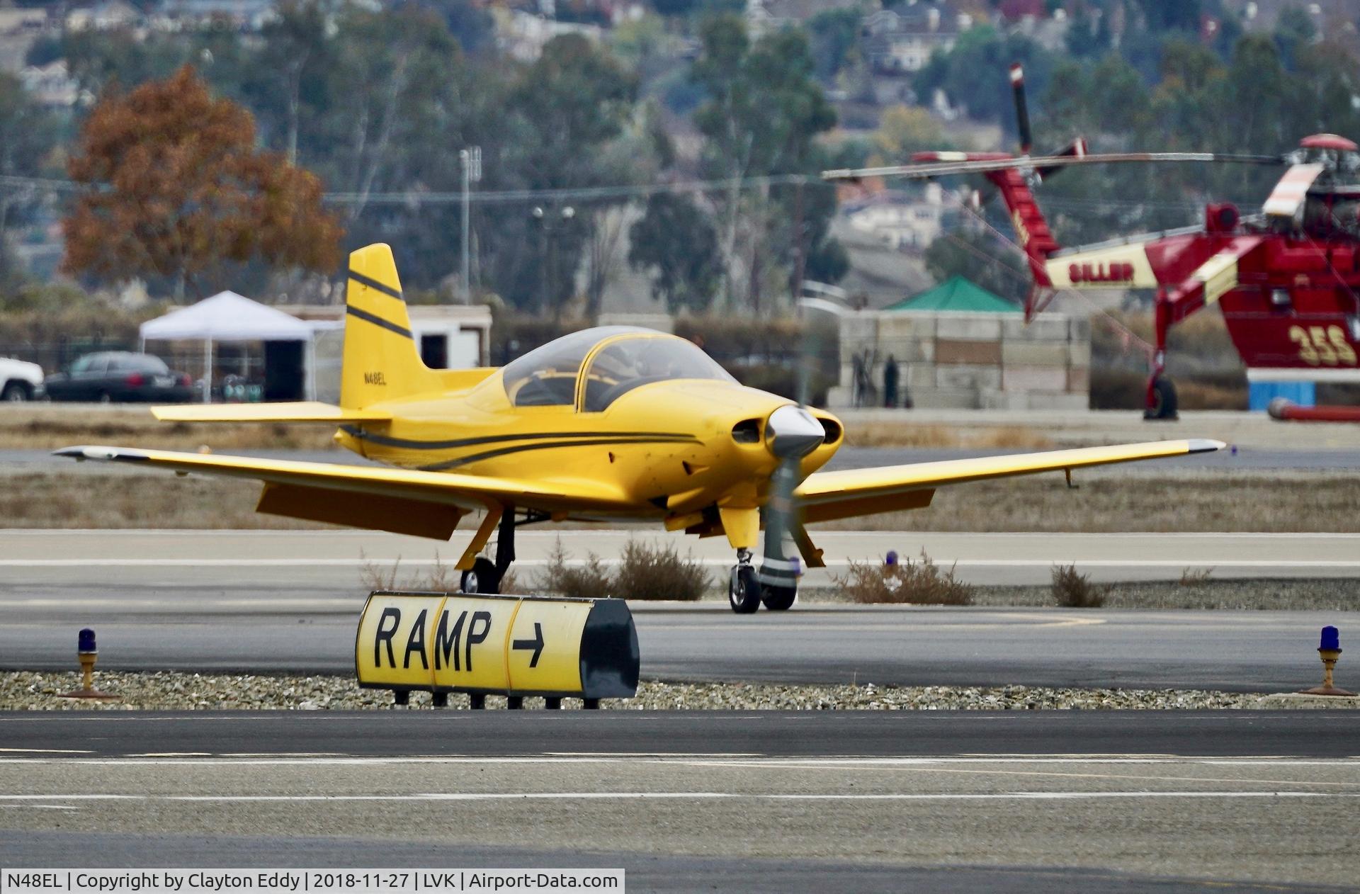 N48EL, 2004 Sequoia F-8L Falco C/N 1363, Livermore Airport California 2018.