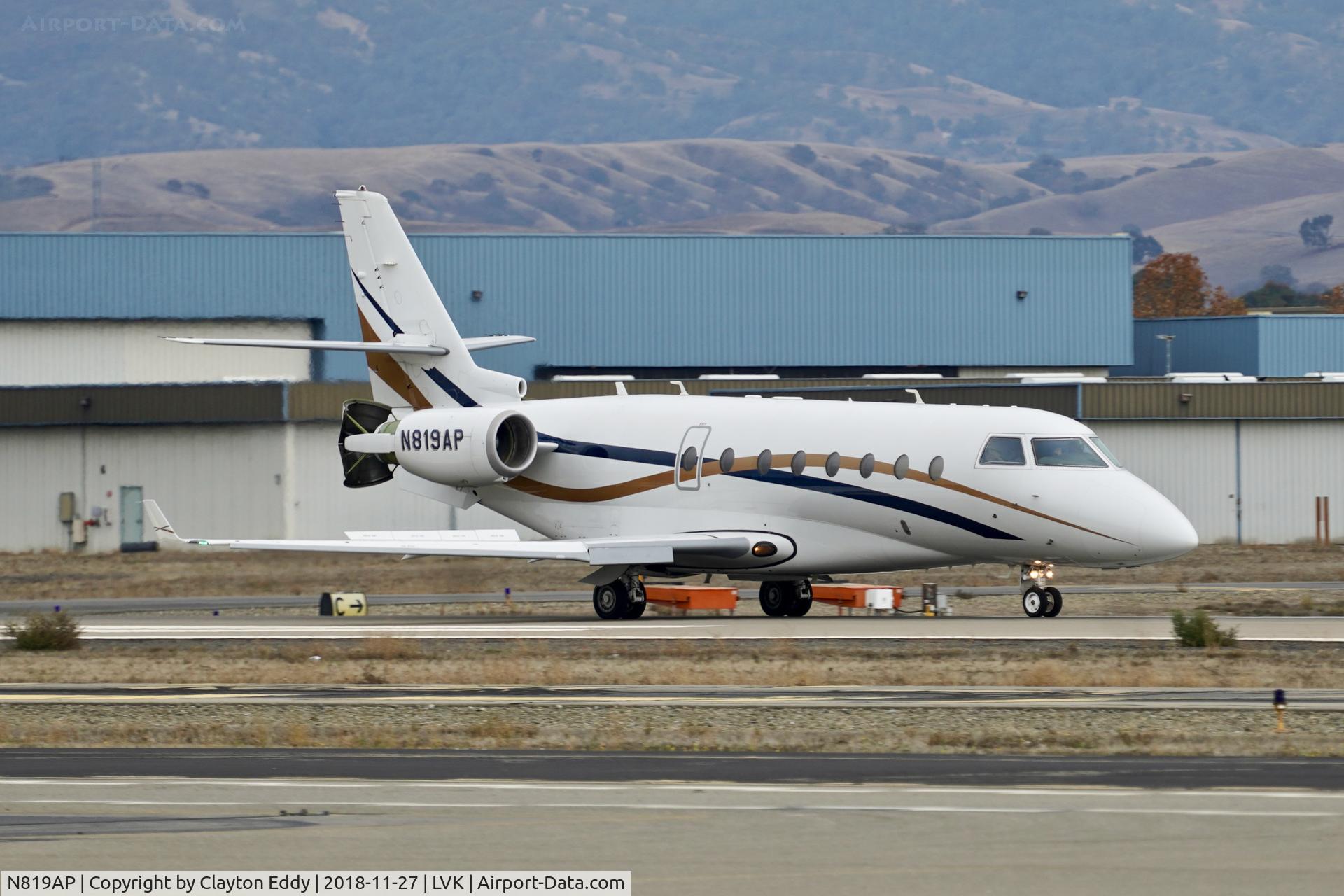 N819AP, 2008 Israel Aerospace Industries G200 C/N 191, Livermore Airport California 2018.