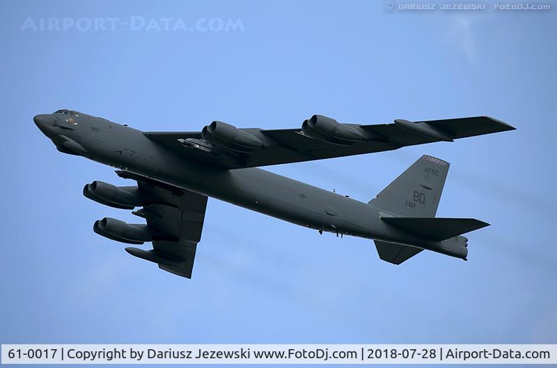 61-0017, 1961 Boeing B-52H Stratofortress C/N 464444, B-52H Stratofortress 61-0017 BD from 93rd BS 307th BW Barksdale AFB, LA