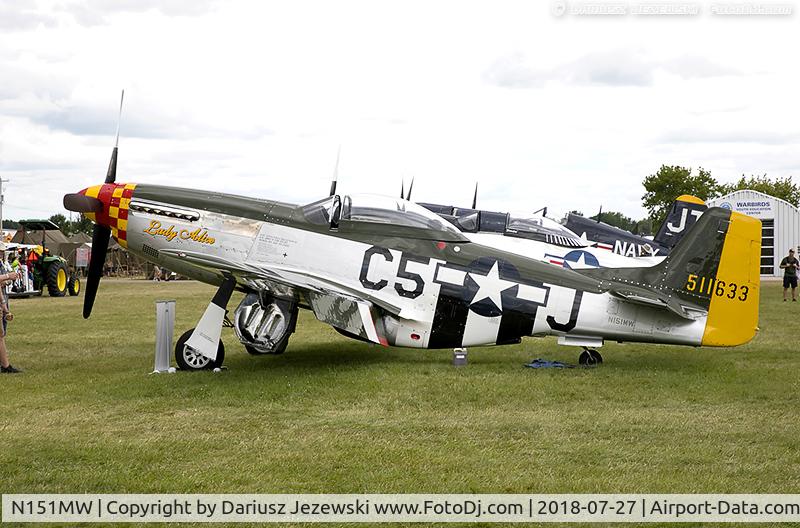 N151MW, 1945 North American P-51D Mustang C/N 124-48386, North American P-51D Mustang 